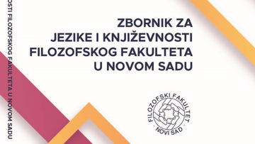 Позив за слање прилога за XIV број Зборника за језике и књижевности Филозофског факултета у Новом Саду